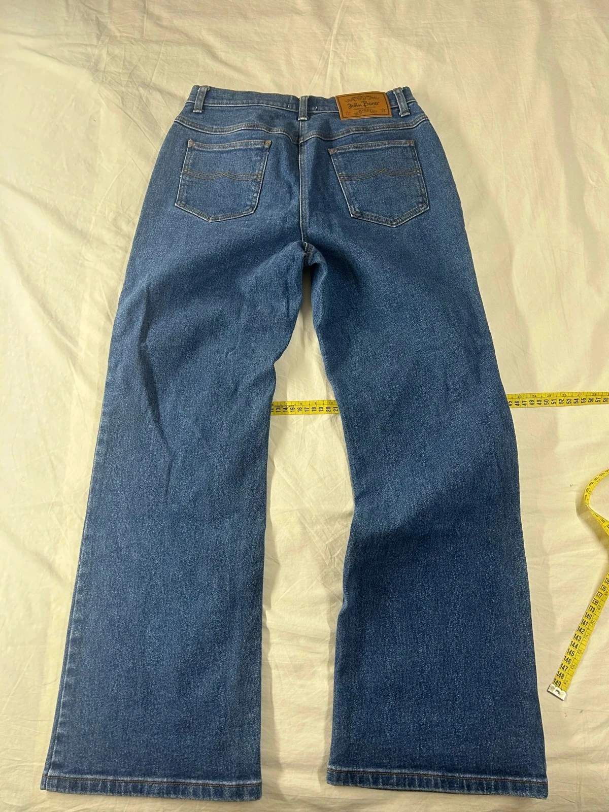 Navy blue straight flared john baner jeans size 42 – photo 13